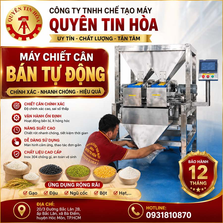 Máy chiết cân bán tự động uy tín giá rẻ Máy chiết cân bán tự động uy tín giá rẻ