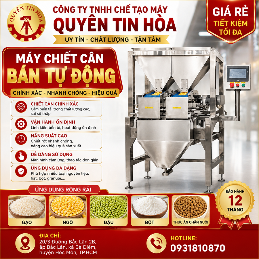 Máy chiết cân bán tự động uy tín giá rẻ Máy chiết cân bán tự động uy tín giá rẻ