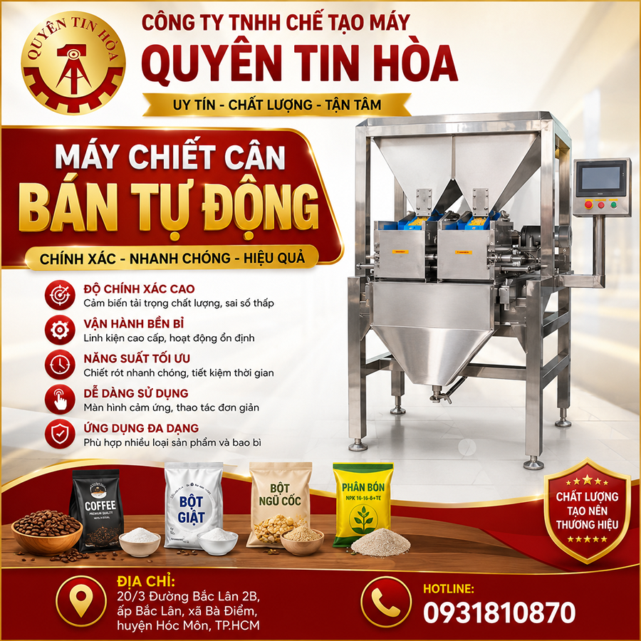 Máy chiết cân bán tự động uy tín giá rẻ Máy chiết cân bán tự động uy tín giá rẻ