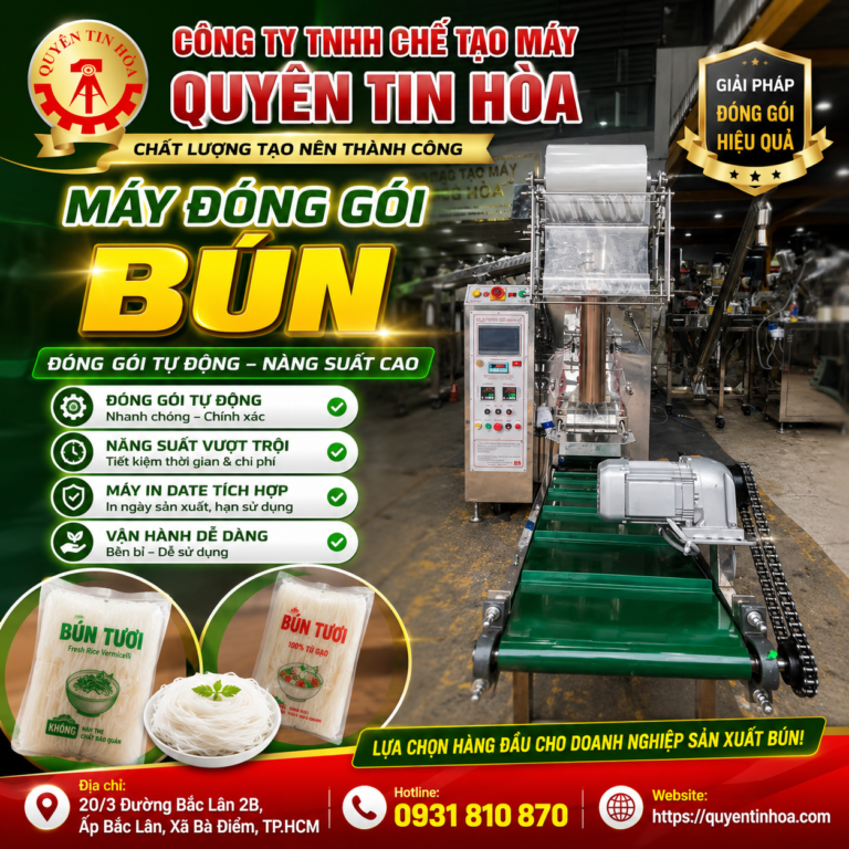 Máy đóng gói bún phở tươi không giá rẻ
