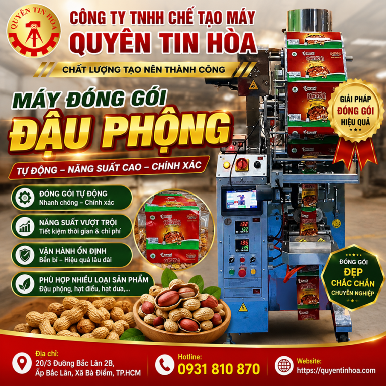 Máy đóng gói đậu phộng chất lượng giá rẻ
