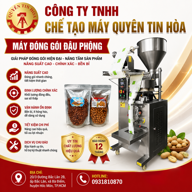 Máy đóng gói đậu phộng chất lượng giá rê