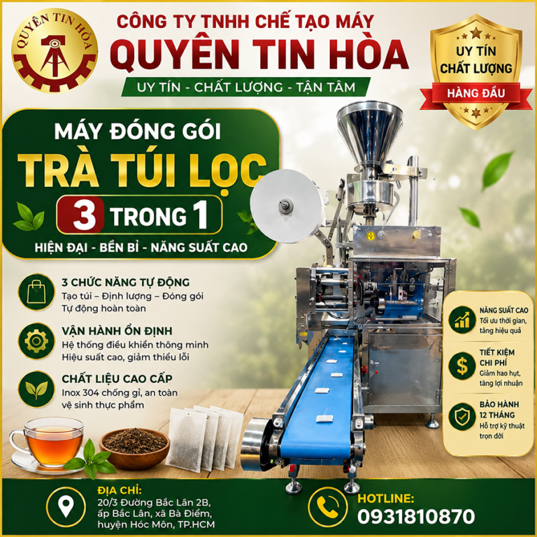 bán may dong goi tra tui loc 3 trong 1