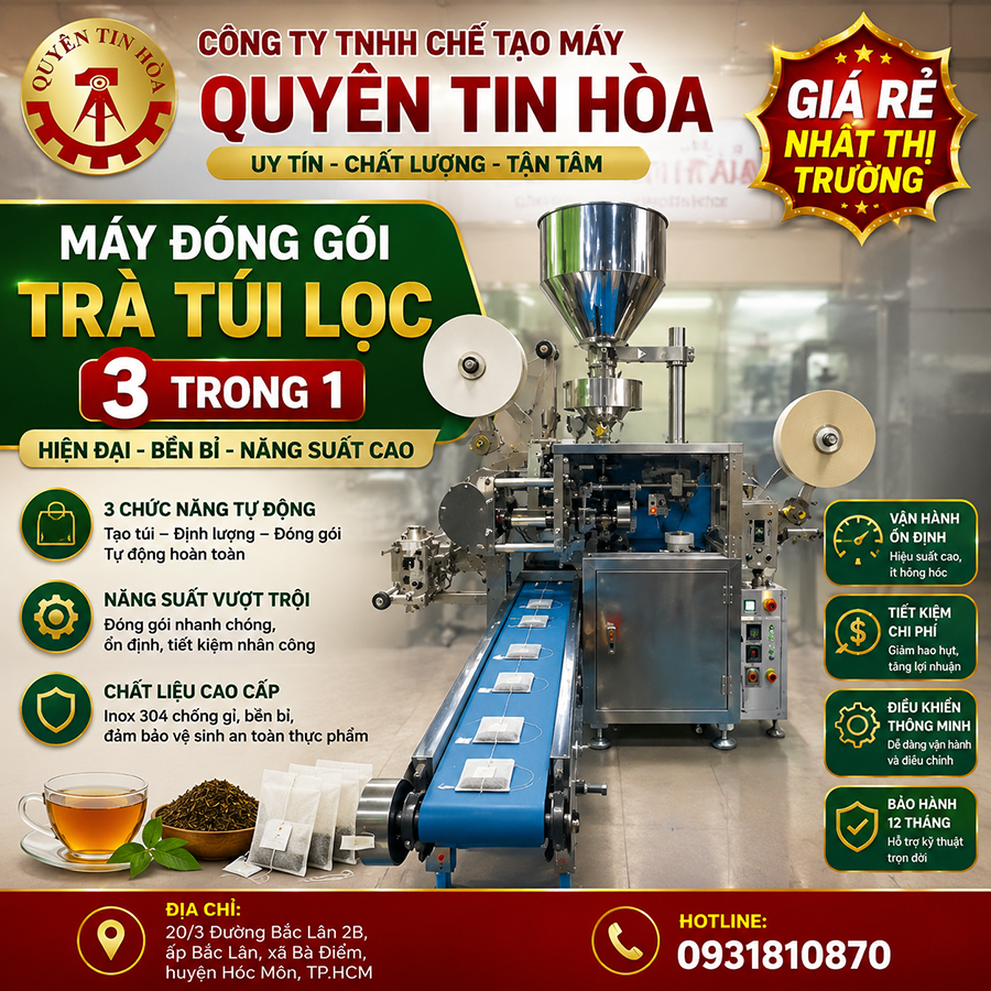 bán may dong goi tra tui loc 3 trong 1 gia re