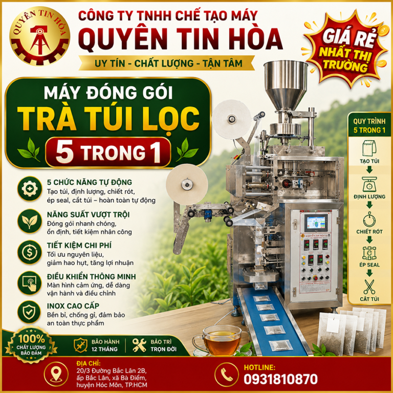 Máy đóng gói trà túi lọc 5 in 1 chất lượng uy tín giá rẻ