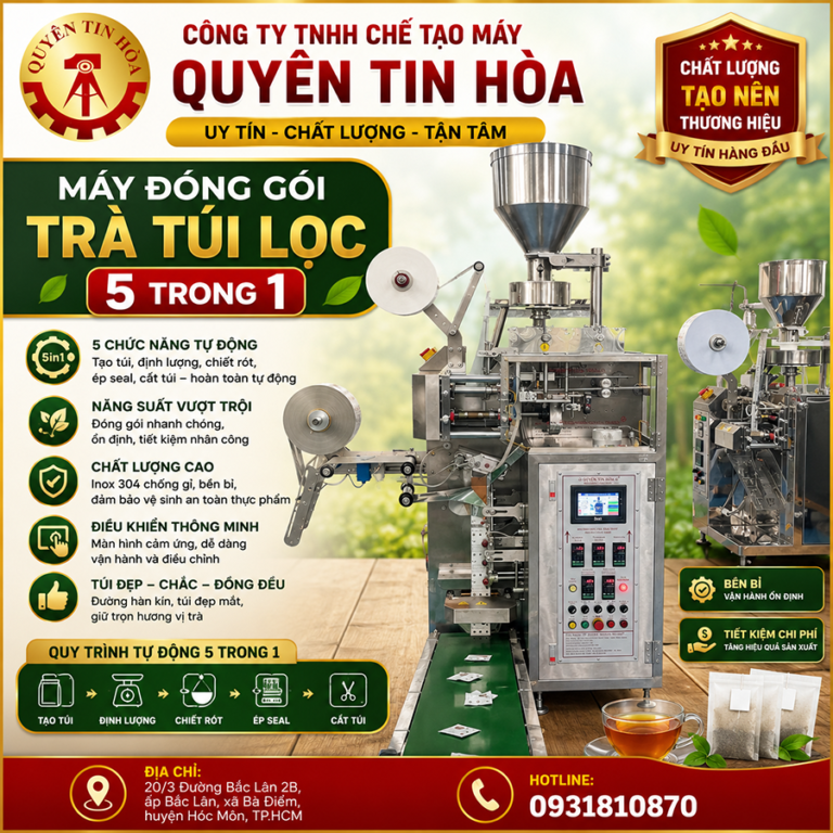 mua máy đóng gói trà túi lọc 5 in 1 uy tín chất lượng