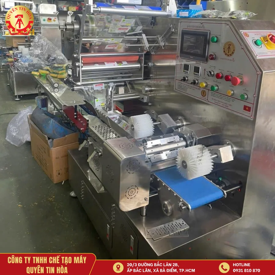 Máy đóng gói bánh kẹo tự động: Phân loại, cấu tạo, ưu điểm và cách chọn